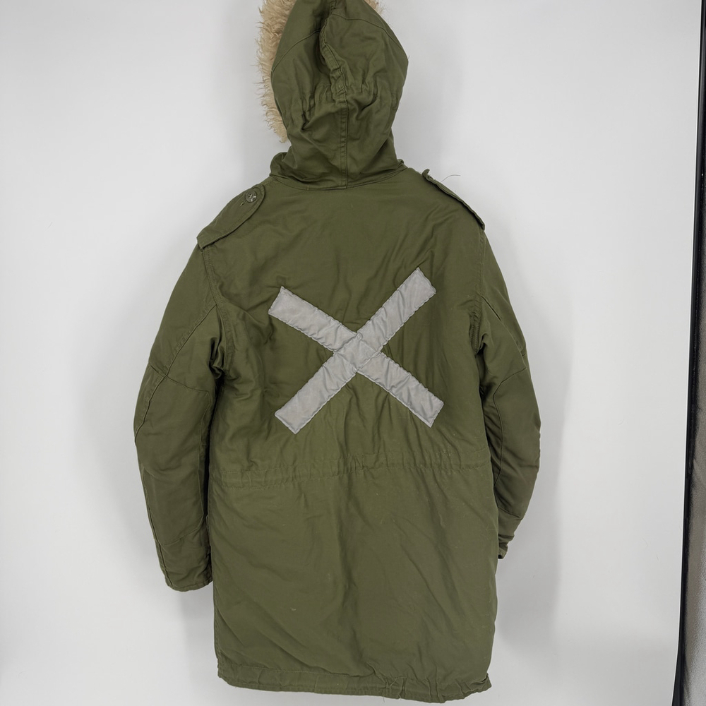 VTG PEERLESS GARMENTS Military Field Jacket Men Parka Olive Green size XS - Picture 2 of 13